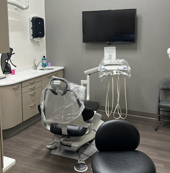 Dental treatment chair in Federal Way dental office